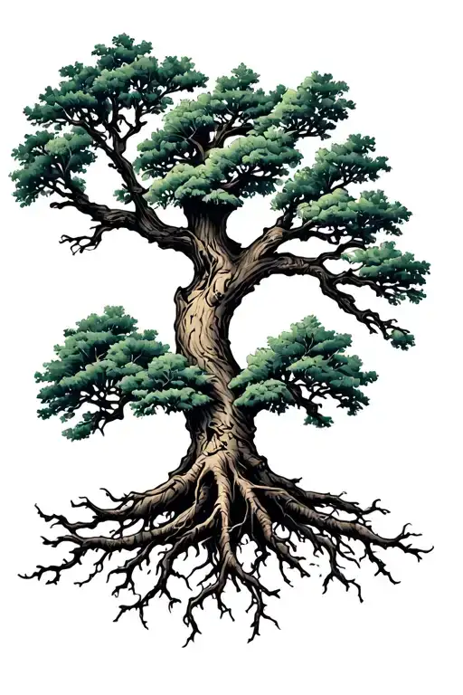 Cover Up Oak Tree With Roots