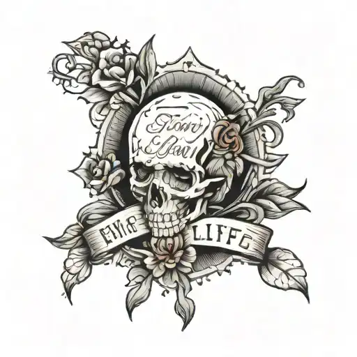 Grave Stone With Story Of My Life Written On It