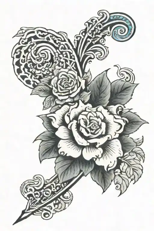 Half Arm Sleeve With 1953 December 20Th On It