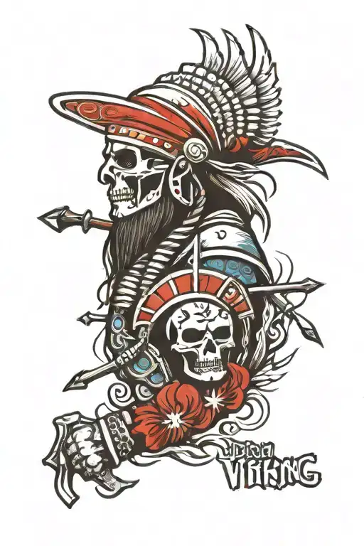 Indian Vs Viking Skelton