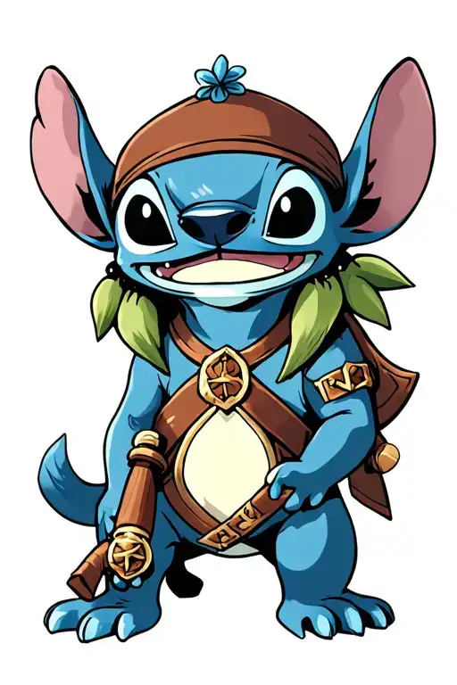 Stich And The Legend Of Zelda