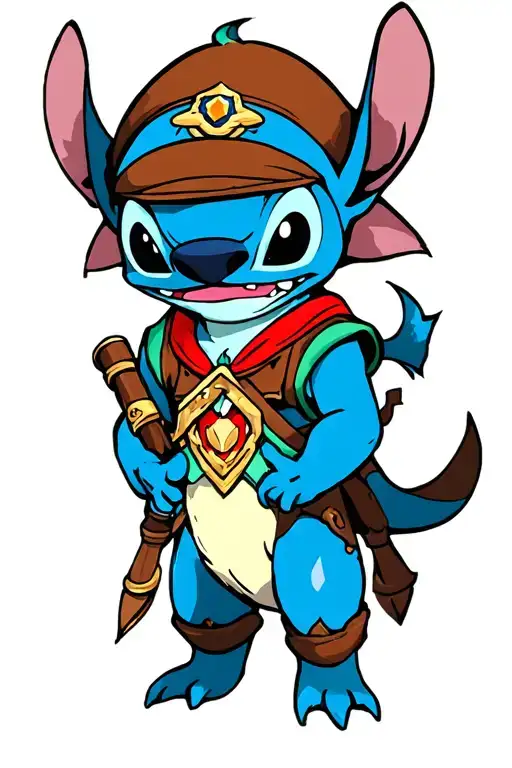 Stich And The Legend Of Zelda