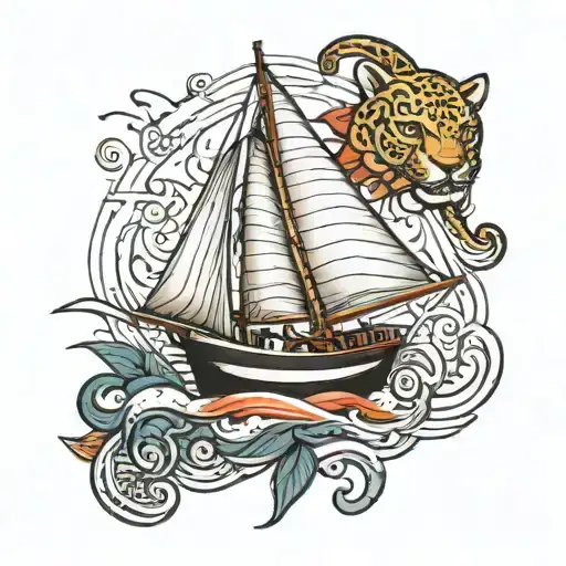 Panter And Sail Boat