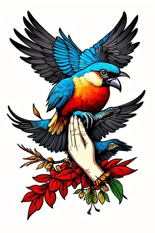 Praying Hand Birds
