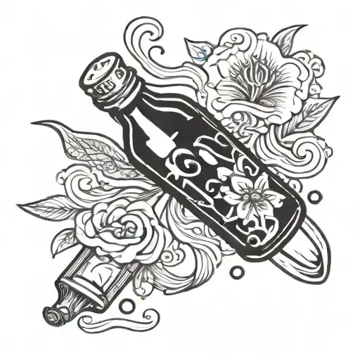 Bottle Floating Away