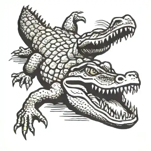 Alligator Climbing
