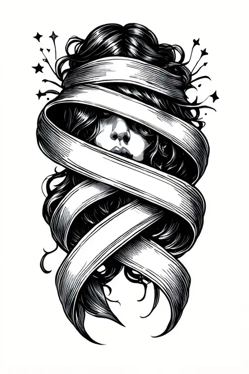 Migraine Ribbon Intertwined