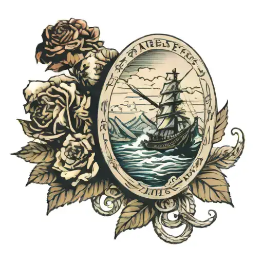 Sleeve Depicting Manifest Destiny