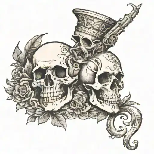 Skull And Gemini