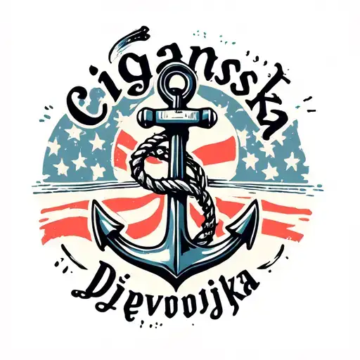 An Anchor That Has The Words Ciganska Djevojka