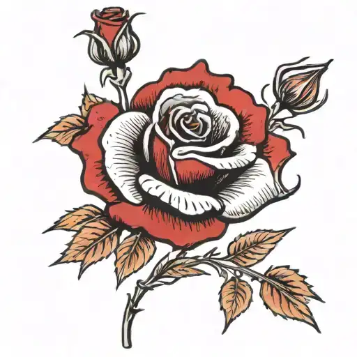 A Red And Black Rose With The Stem Wrapped Around The Name Bella