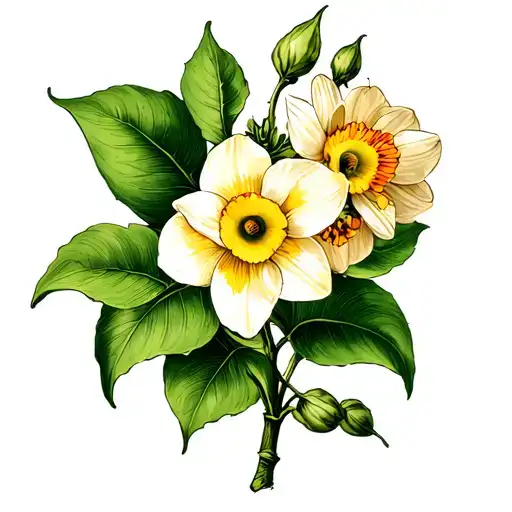 Pothos Vine Daffodil Marigold Flower