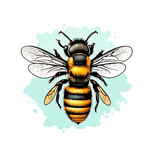 Honey Bee To Symbolize My Wife But Want It To Be More Of A Manly