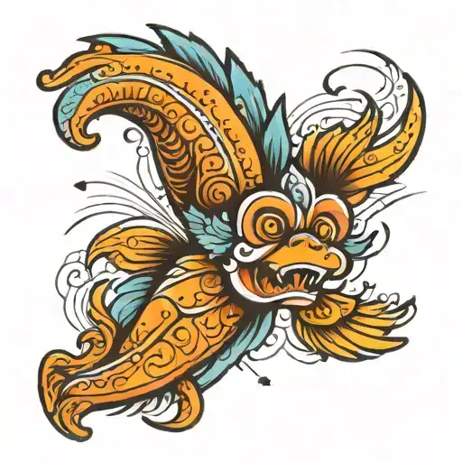 Orangatang American Trad Tattoo Design