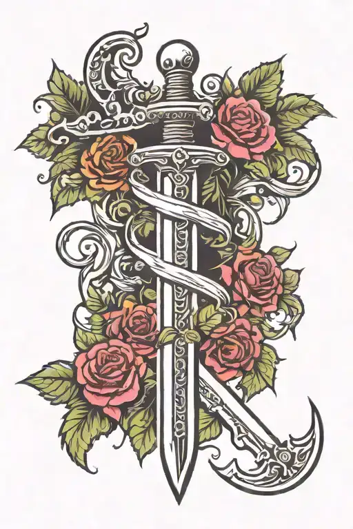 Sword Sorrounded By Vines