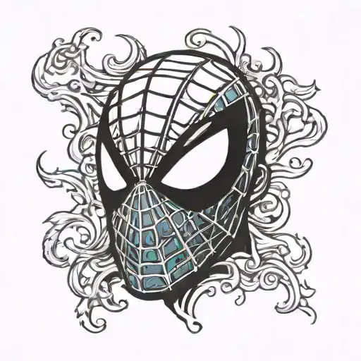 Spiderman Half Mask Half Zombie Head