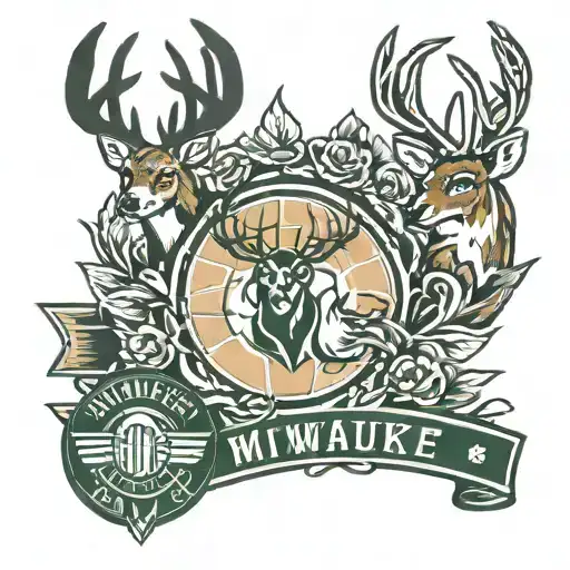 Milwaukee Bucks And Basketball Trophy Please Incorporate