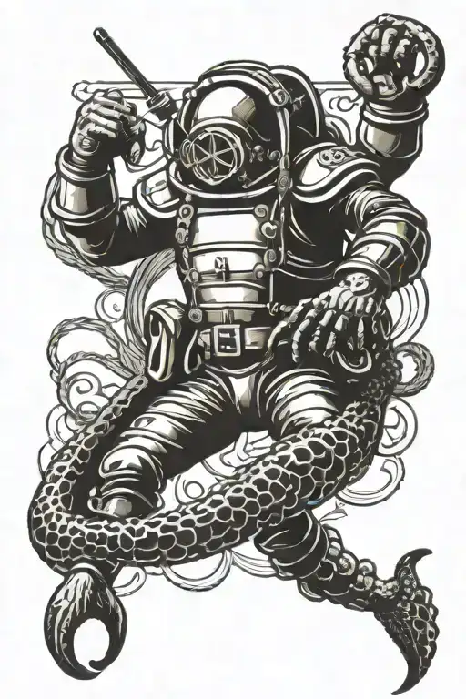 Deep Sea Diver Vs Kraken