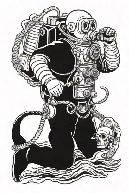 Old Fashioned Deep Sea Diver No Color Henri Matisse