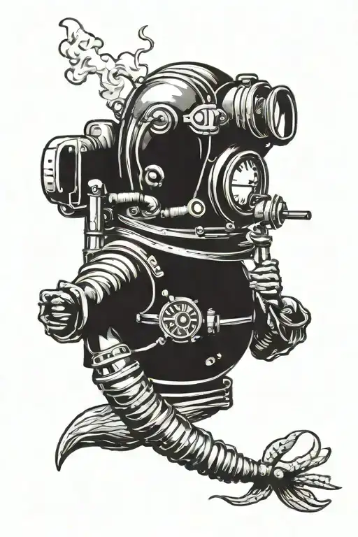Deep Sea Diver Smoking Weed
