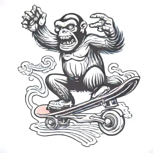 Skate Ape Skating