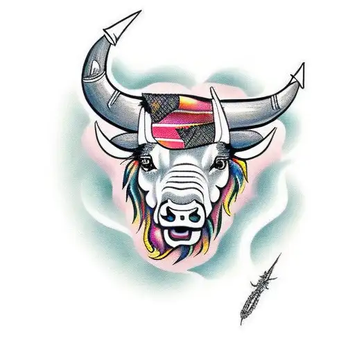 A Spanish Matador And A Bull