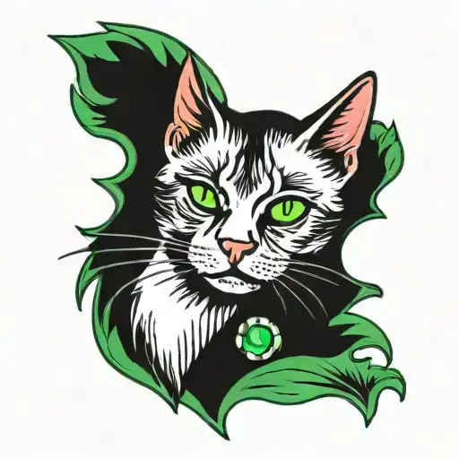 Cat With Green Eyes