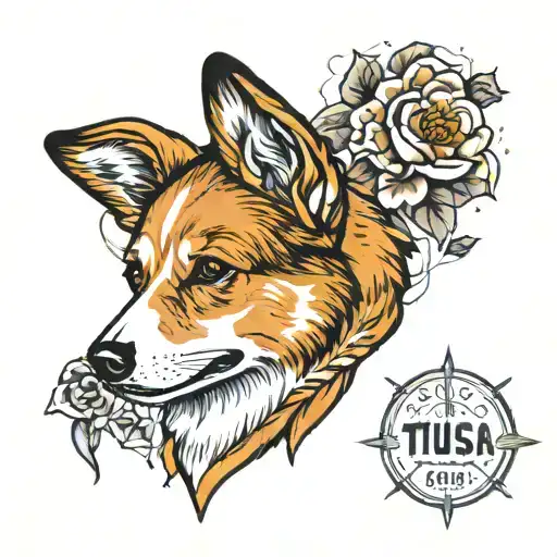 Memorial Piece For A Fluffy Corgi Named Tulsa