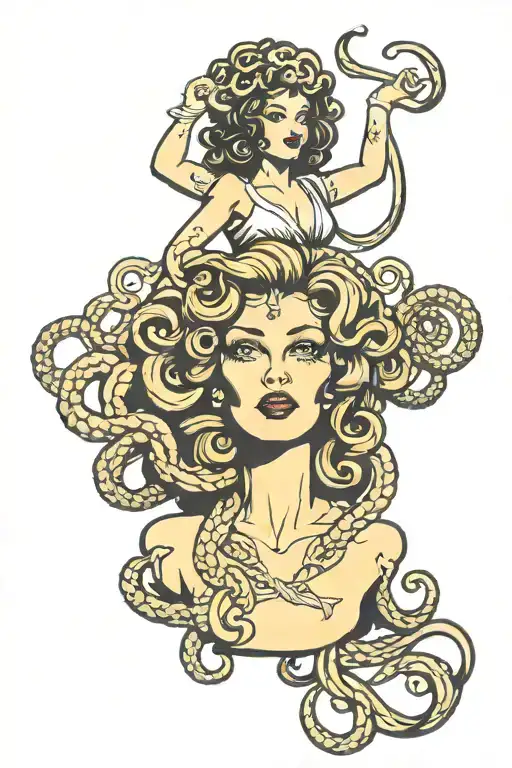 Medusa Pin Up Girl