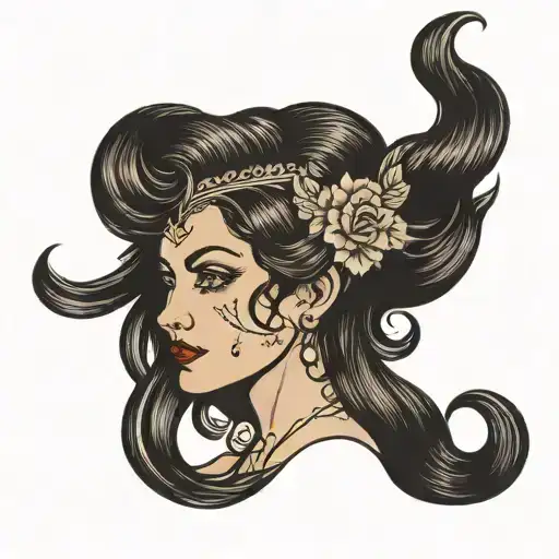 Woman With Dark Hair