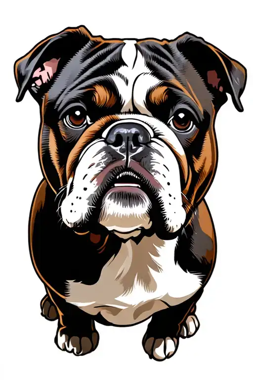 English Bulldog Face