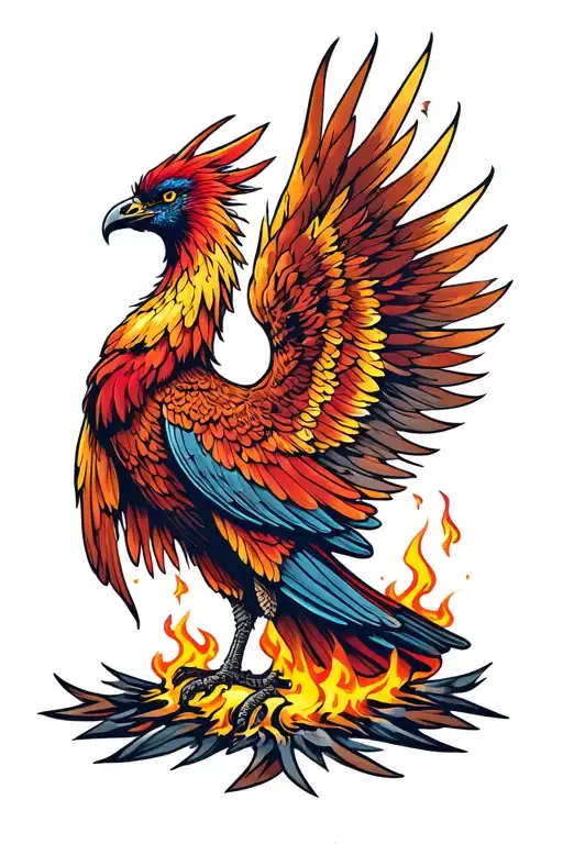 Phoenix Rising From The Ashes