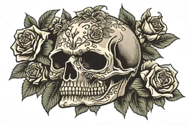 Roses Money Skull Lv