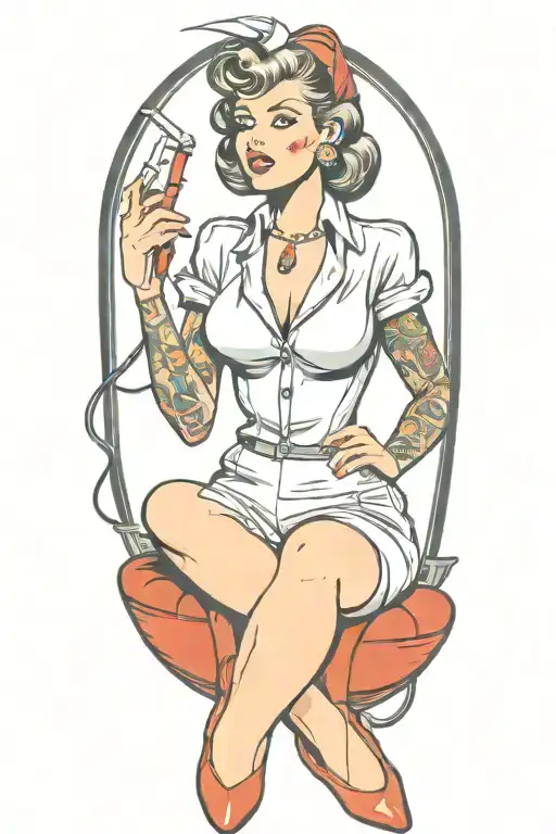 Electrician Pin Up Girl