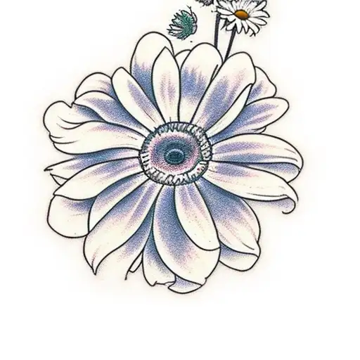 A Morning Glory With A Daisy And A Chrysanthemum With Stems Bouquet