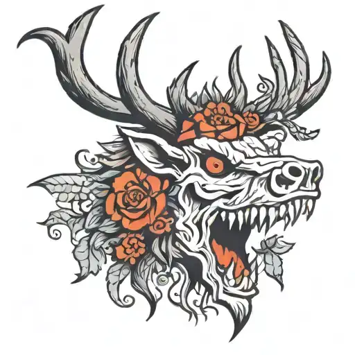 American Traditional Wendigo