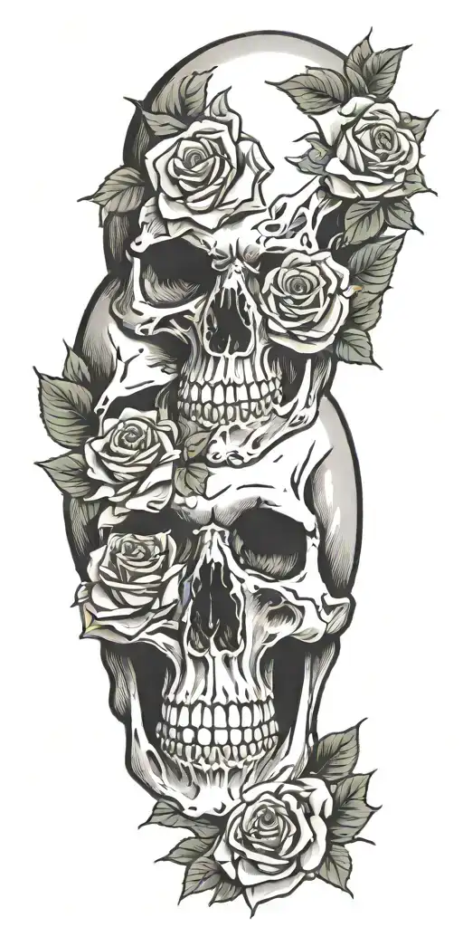 Skull And Roses
