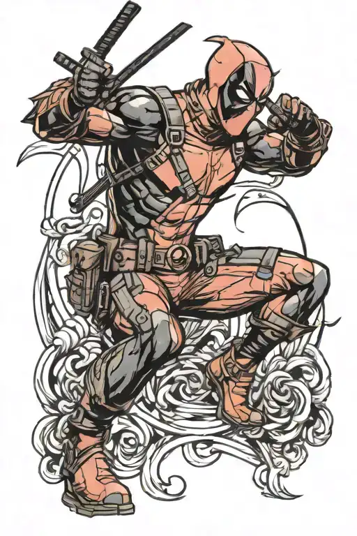 Deadpool Breaking Through