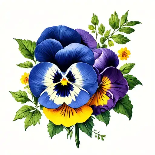 Pansy Flower Bouquet
