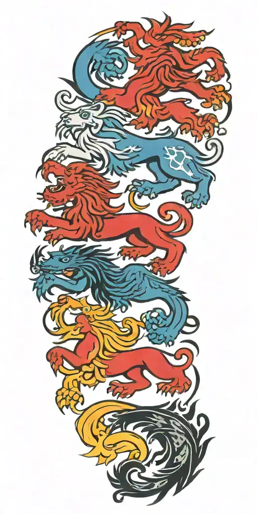 Scottish Rampant Lion