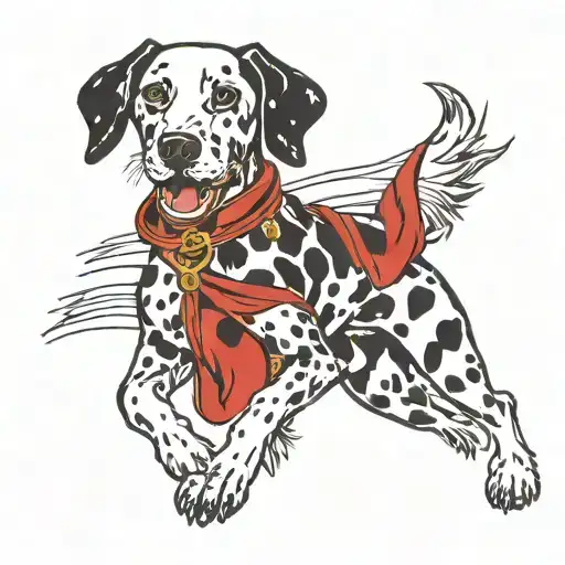 Dalmatian Running