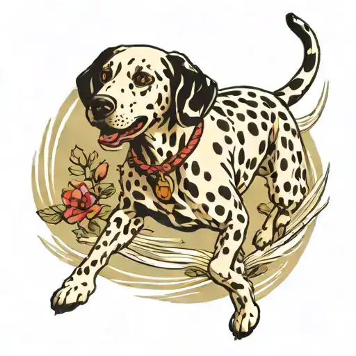 Dalmatian Running