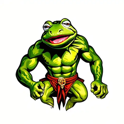Muscular Kermit