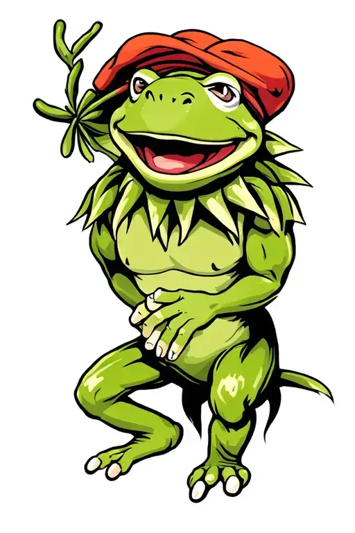 Muscular Kermit