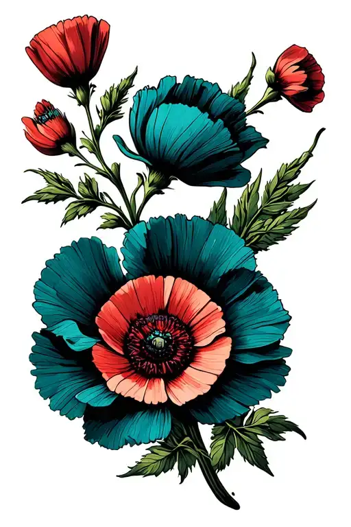 Flower Poppy Gladius Cosmos