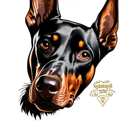 Doberman Head