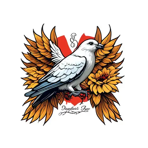 Dove With Lungs Exposed