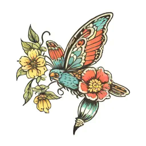 Flowers Birds Butterflies And Insects