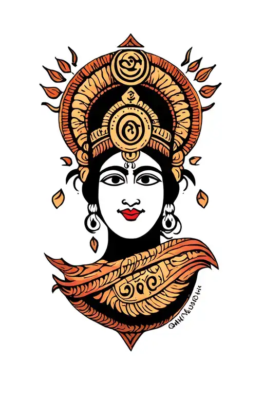 Trishul With Aum And Karma Sabr Moksh