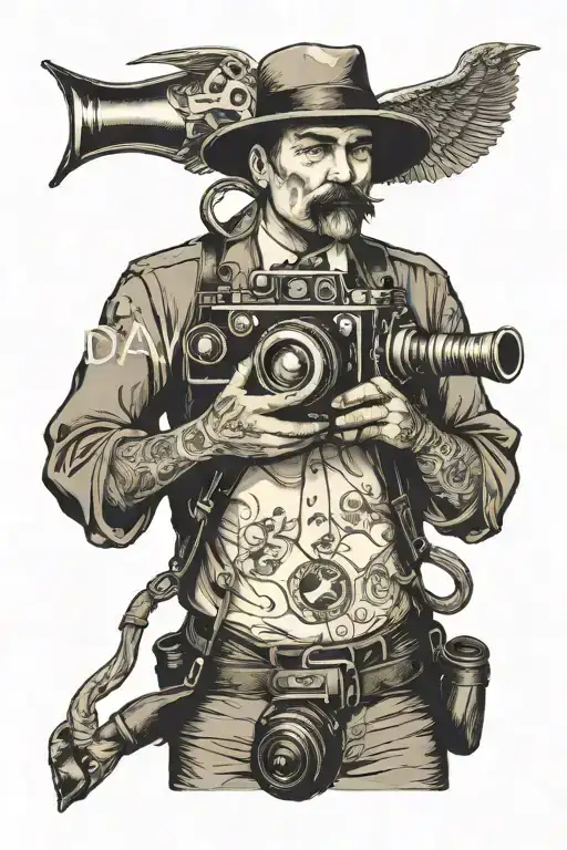 Photographer With A Bellows Camera
